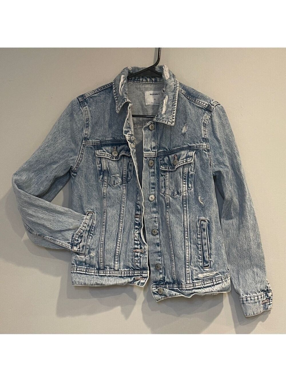 Old Navy Light Blue Denim Jacket Size Medium